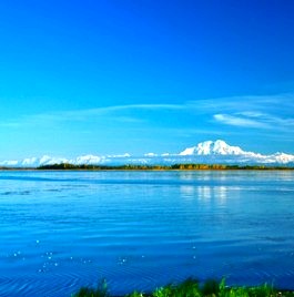 Lake Minchumina in Alaska