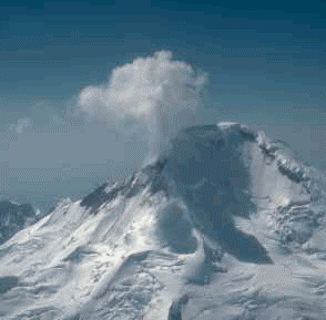 Iliamna Volcano in Alaska