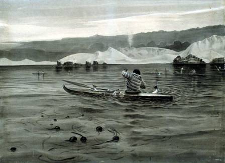 Henry Elliot :Fishing from Kayaks, Captains Harbour"
